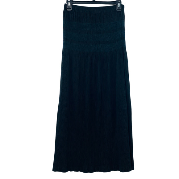 Issey Miyake Dresses & Skirts - Issey Miyake White Label Whitelabel Stitch-Line Pleated Skirt Black Navy Large 3